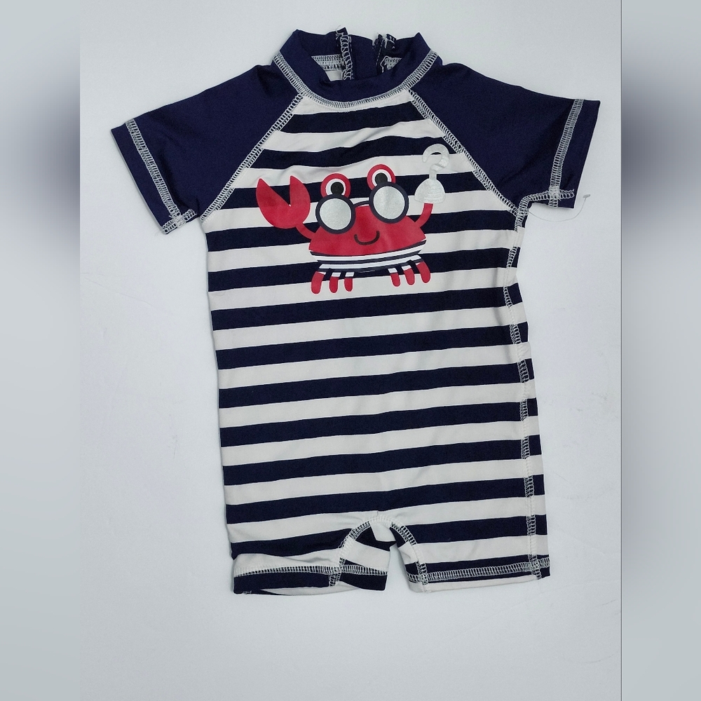 Crab Nautical Infant Swim Suit